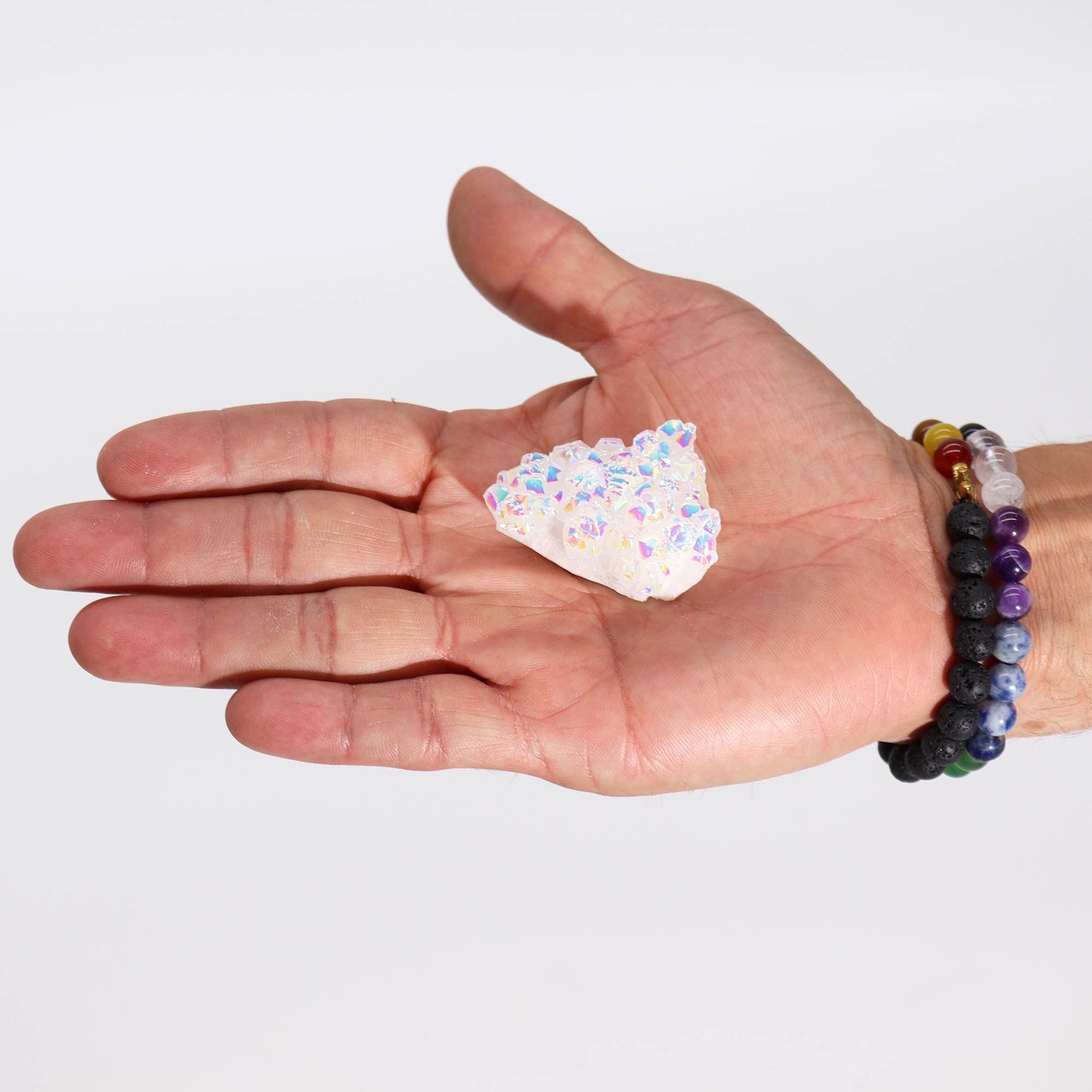 Klein Verbessert Natürlich Quarz - Aura Engel Quarz (ca 40-65g 3 5-5cm)