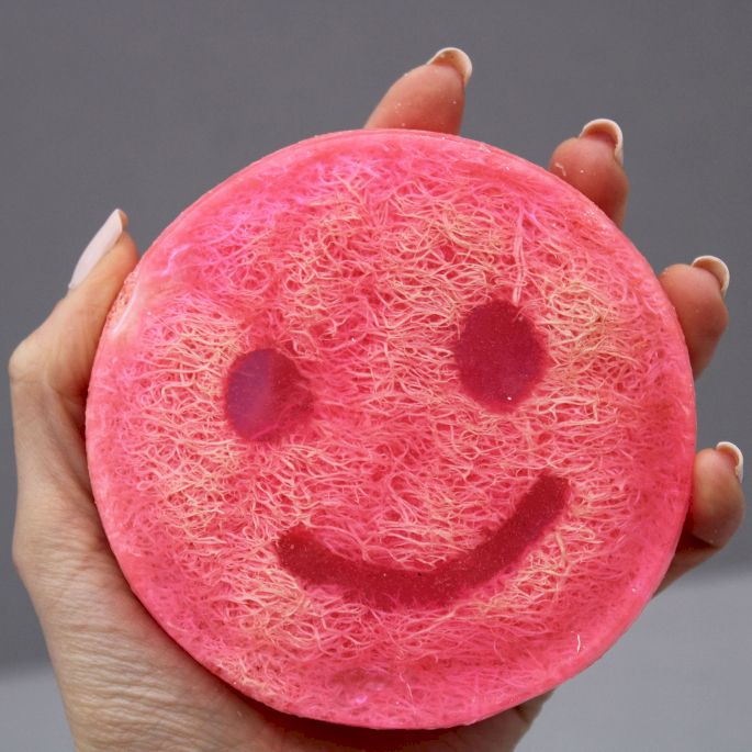 Glücklicher Scrub Seife - Lila Traube
