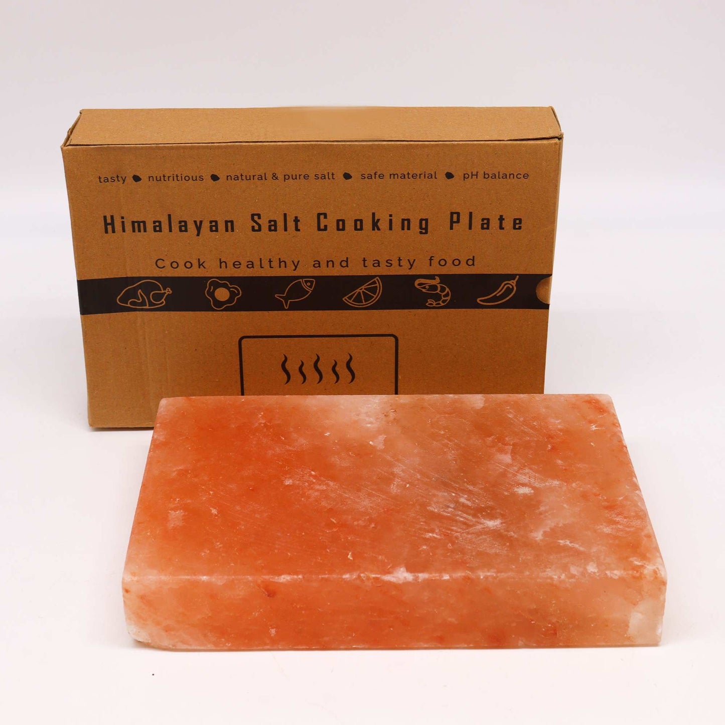Himalaya Salz Kochplatte Rechteckig 30x20x5cm