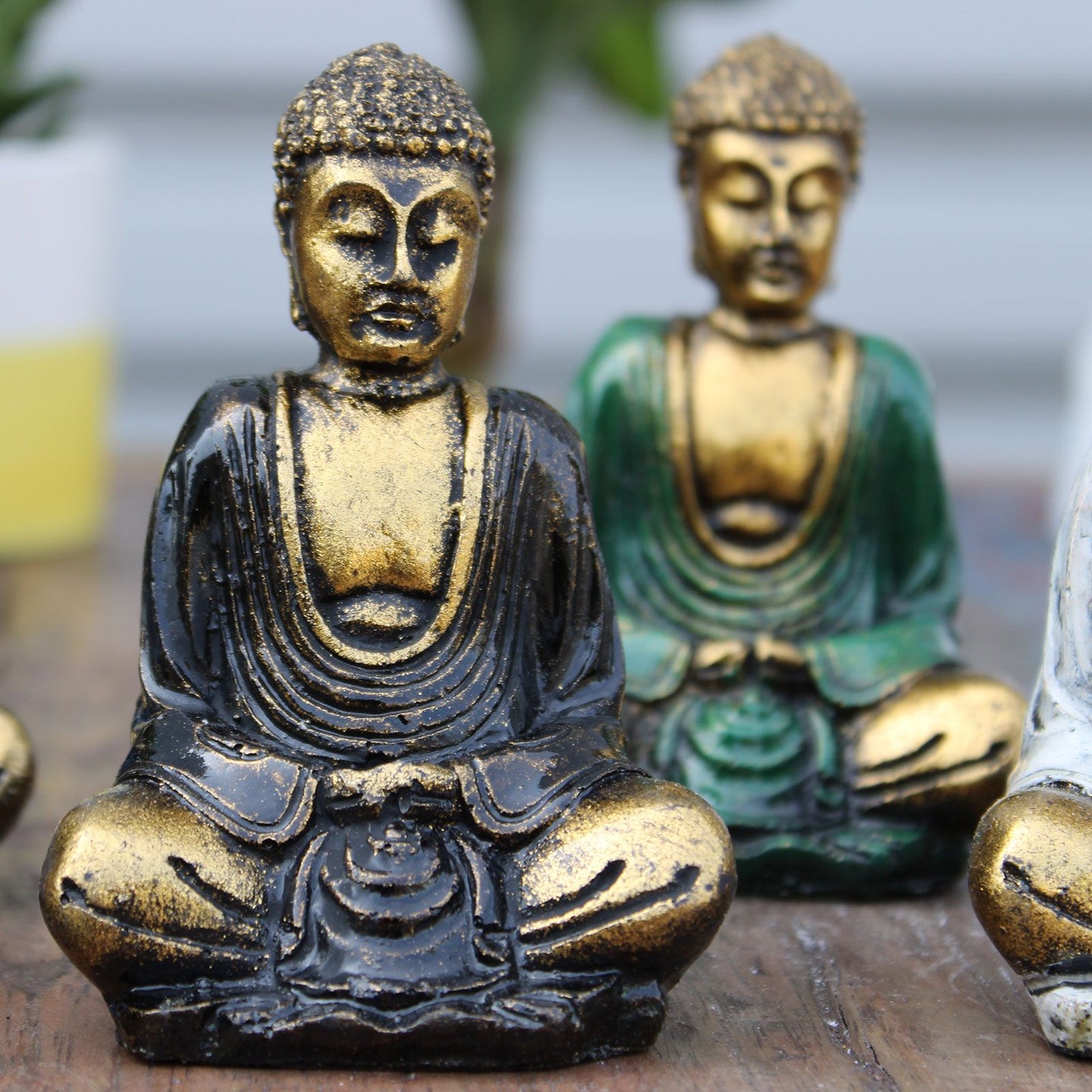 Gold Mini Buddha In Verschiedenen Farben Handgemacht Von Bali Kunsthandwerkern