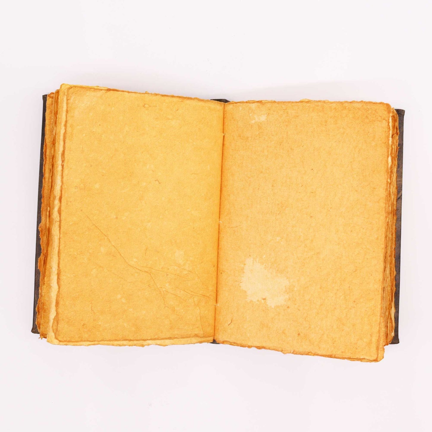 Braunes Tan Buch Mit Zink Pentagon Dekor 200 Deckle Edge Seiten 26x18cm