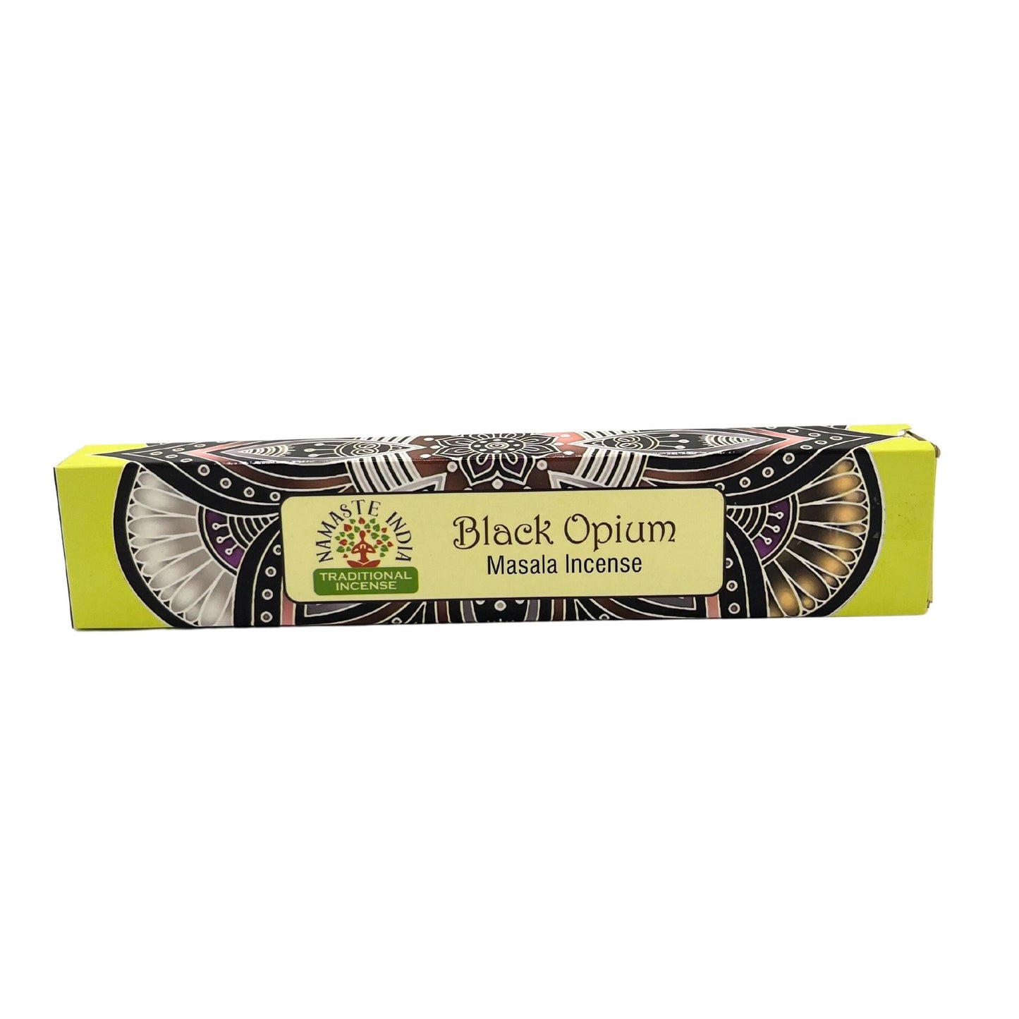 Namaste Mandala Masala Räucherstäbchen Schwarz Opium