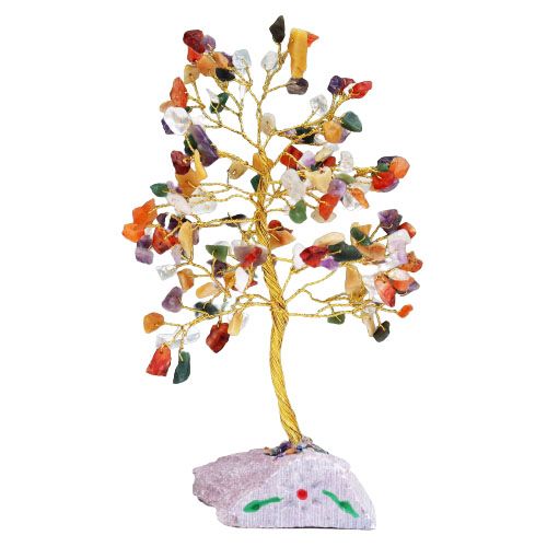 Gemischter Edelsteinbaum mit 160 Steinen