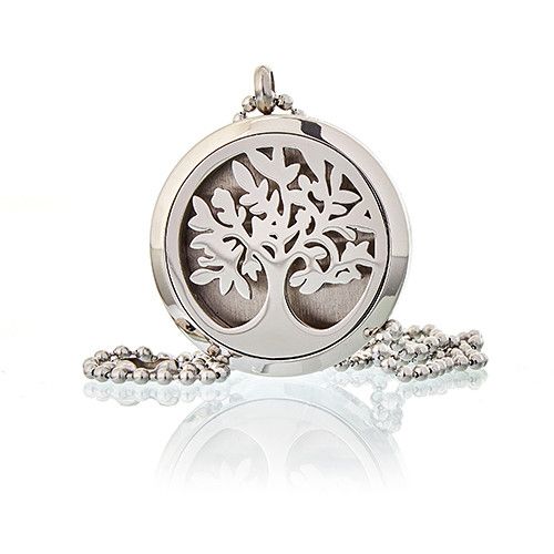 Aromatherapie Schmuck Halskette Baum Des Lebens 30mm