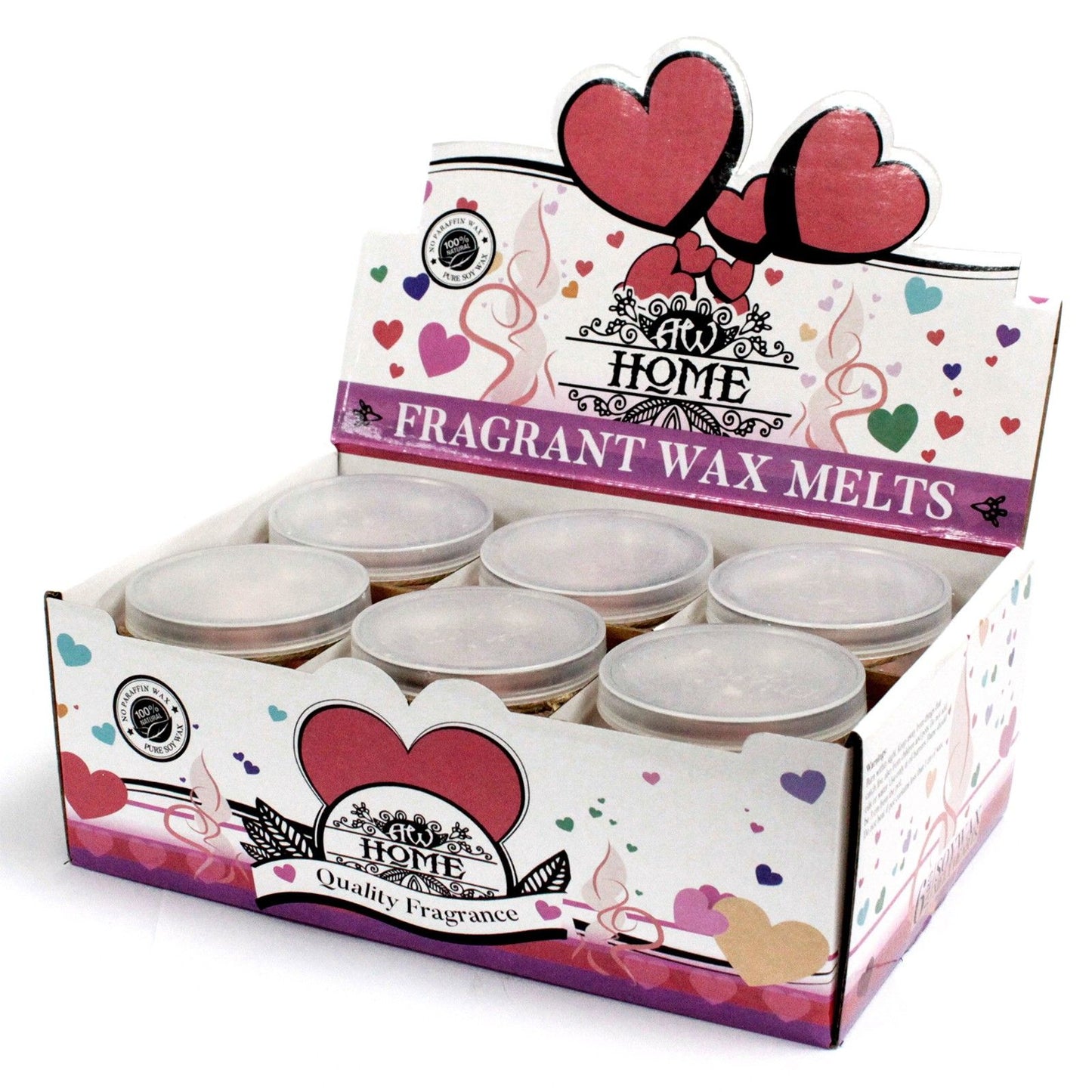 Sojawachs Duftwachs Herzen im Glas - Pfirsich Cool