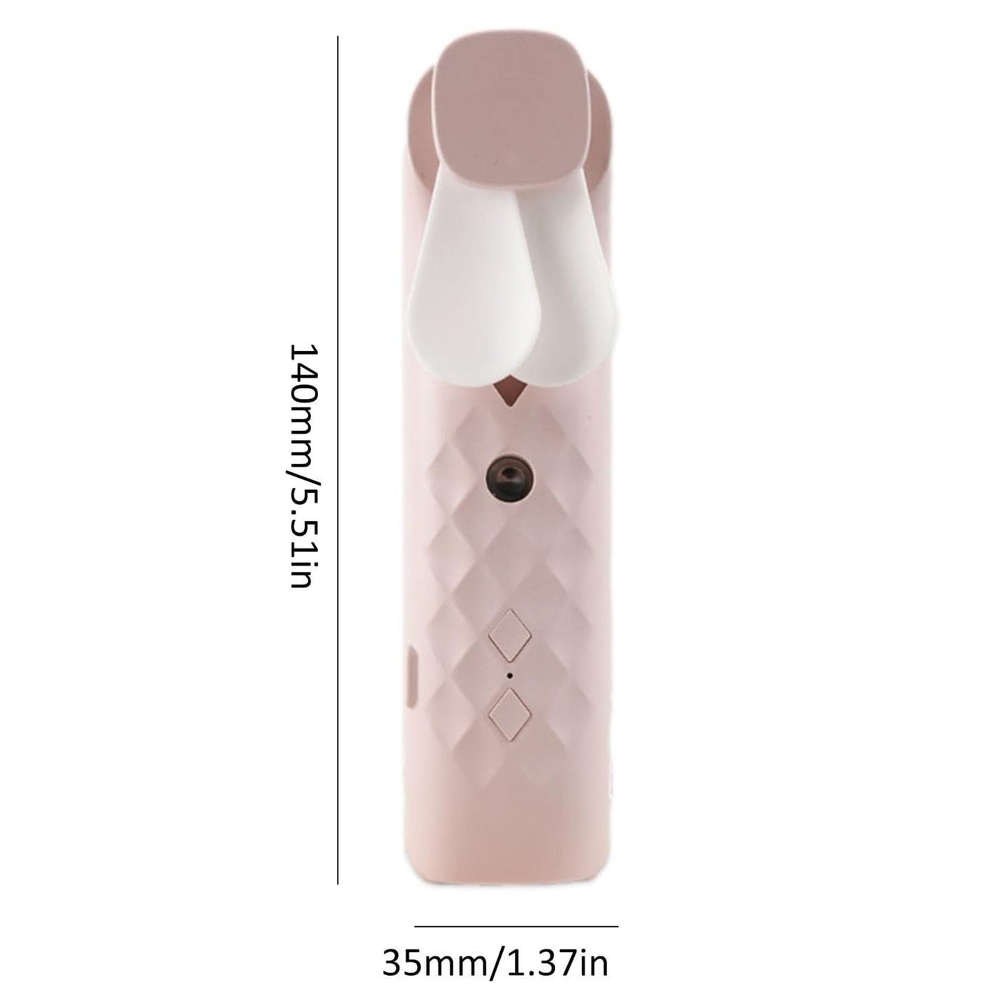 Rosa Nano Nebel Gesicht Ventilator und Sprühgerät USB Aufladbar