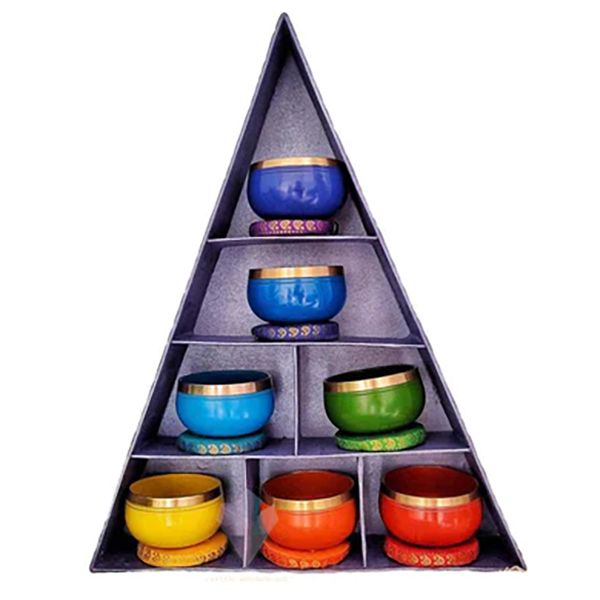 Chakra Pyramiden Gesangsschalen Geschenkset