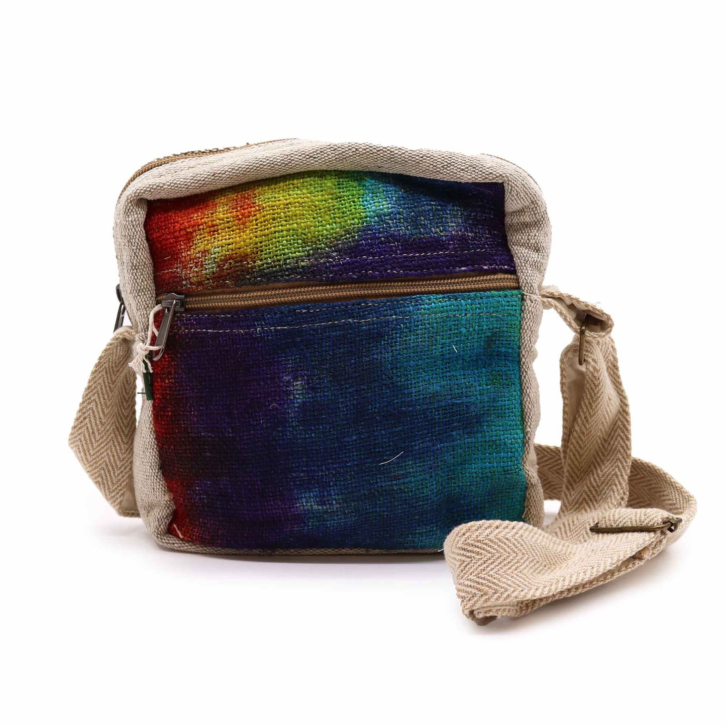 Tiedye Hanf Messenger Tasche Mit Reißverschluss