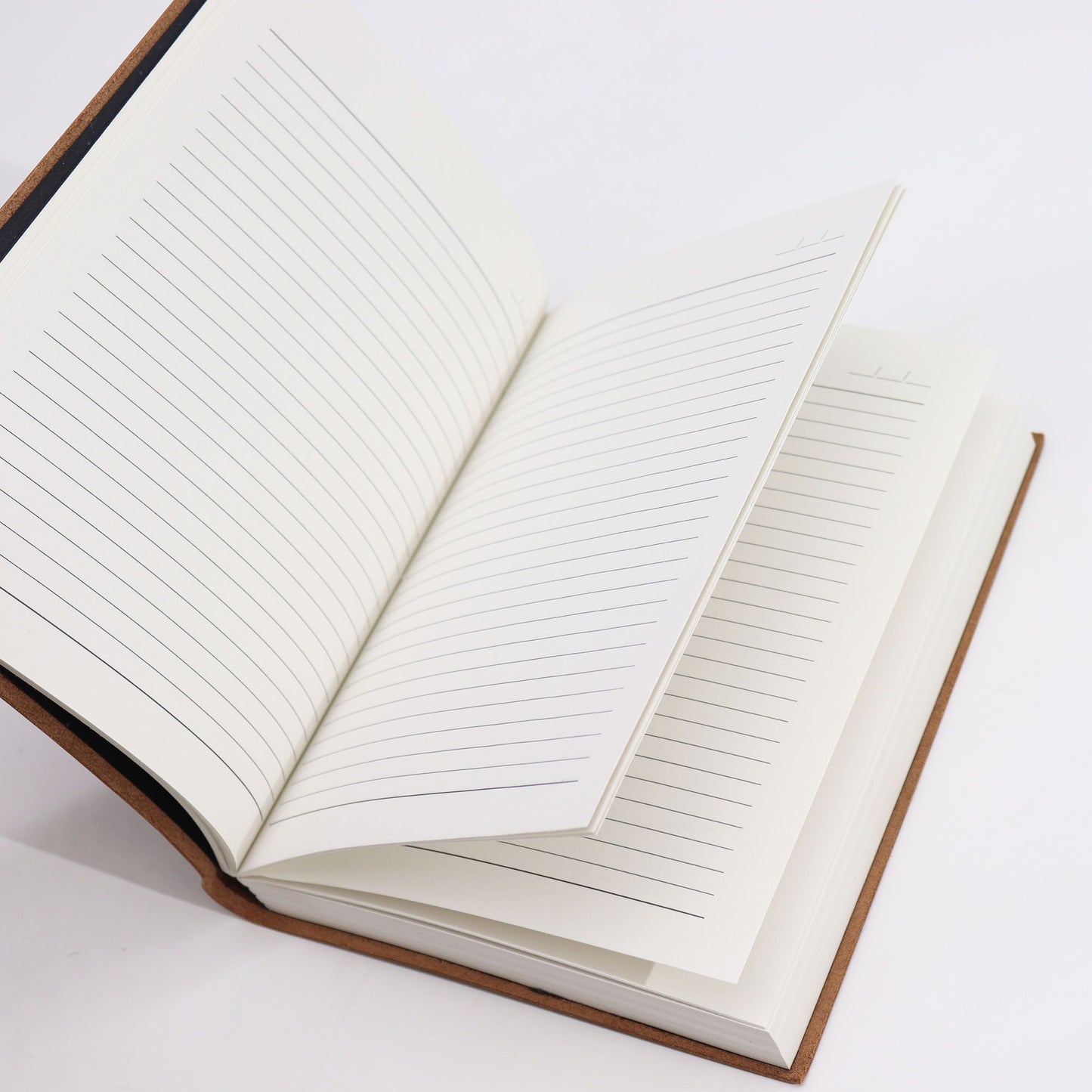 Lrg Dunkelbraunes Notizbuch Täglich 100 Linierte Seiten 20x15cm