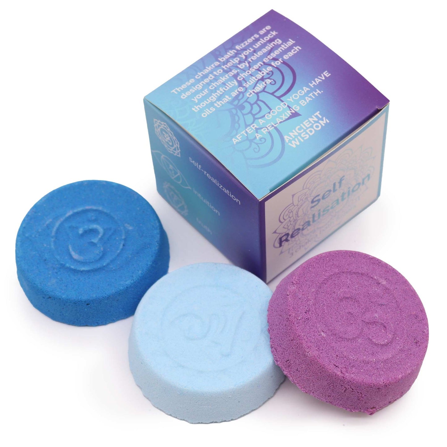 Chakra Badebombe Kleine Box Selbstverwirklichung