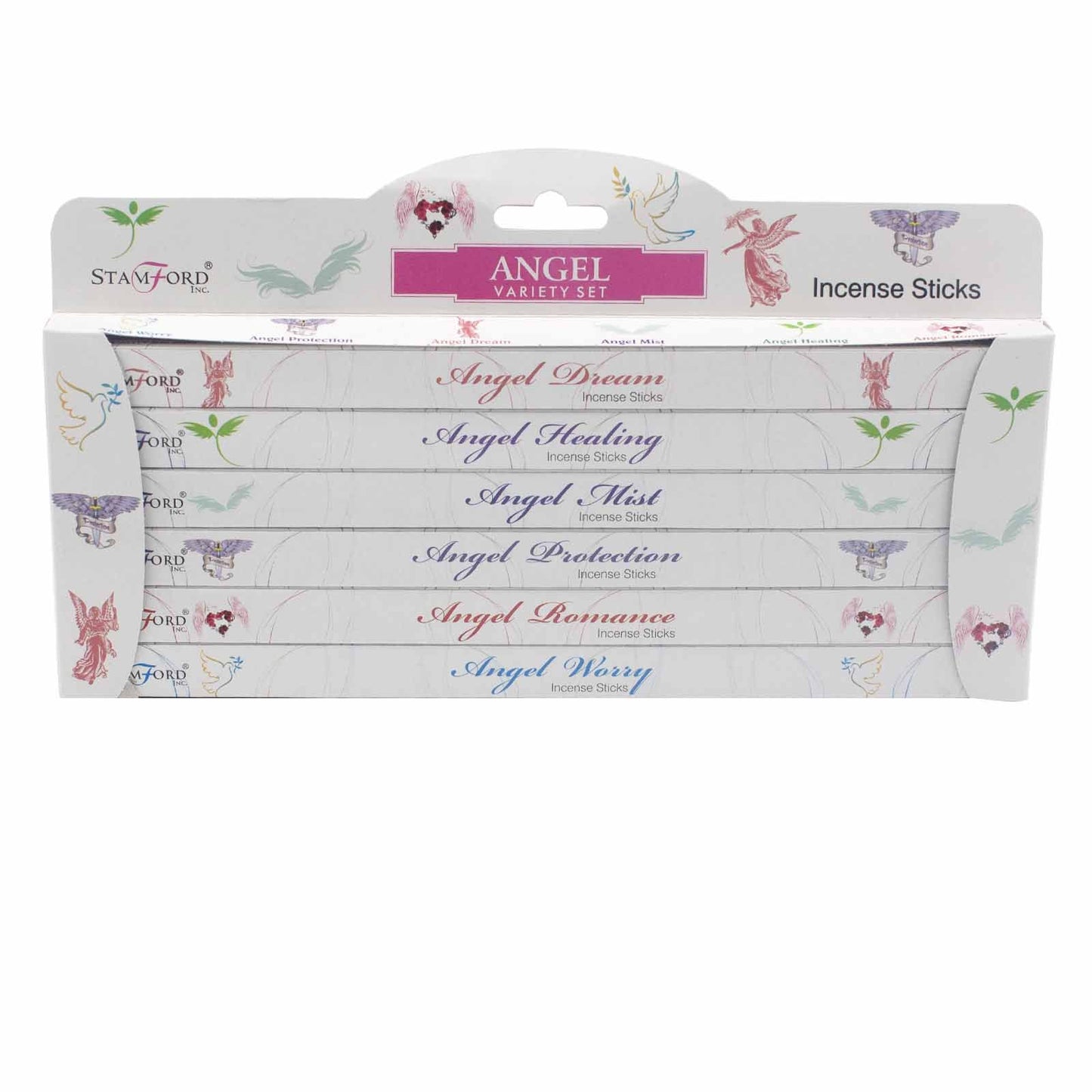 Stamford Räucherstäbchen Geschenkset Engel Weiß
