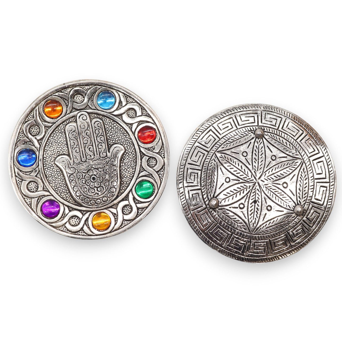 Sieben Chakra Hamsa Räucherstäbchen Halter 11.5cm
