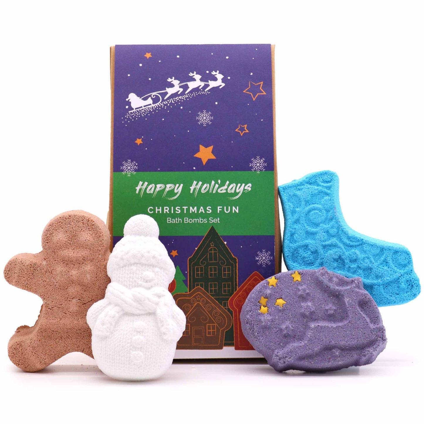 Weihnachtlicher Spaß Badebombe Geschenkset