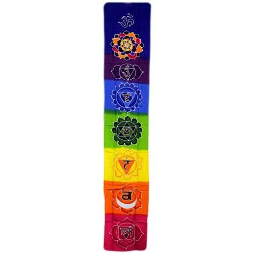Chakra Tropfen Banner Regenbogen 183x35cm