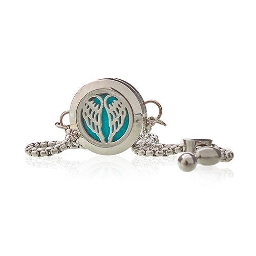 Aromatherapie Schmuck Kettenarmband Engel Flügel 20mm