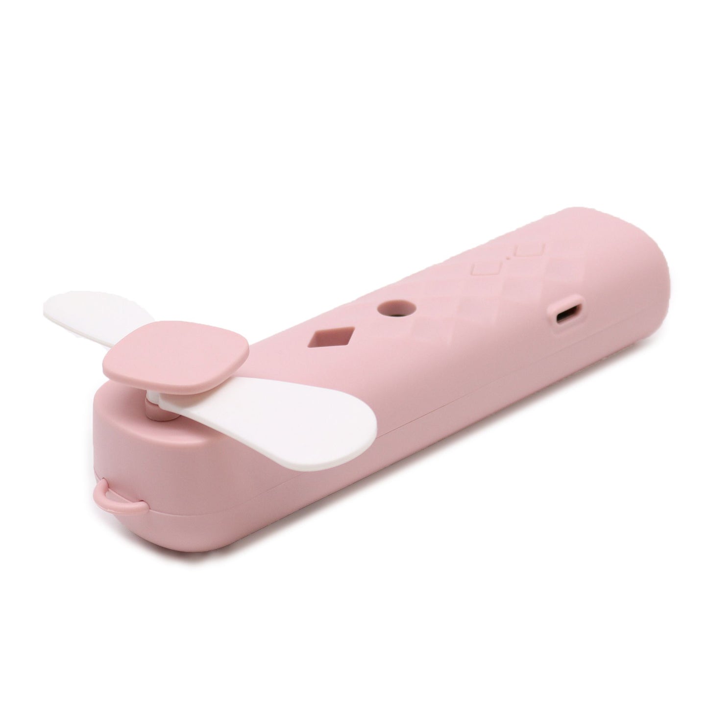 Rosa Nano Nebel Gesicht Ventilator und Sprühgerät USB Aufladbar