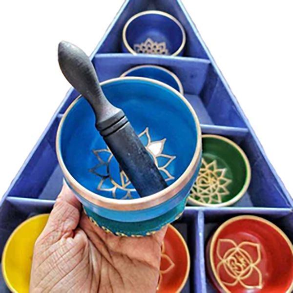 Chakra Pyramiden Gesangsschalen Geschenkset