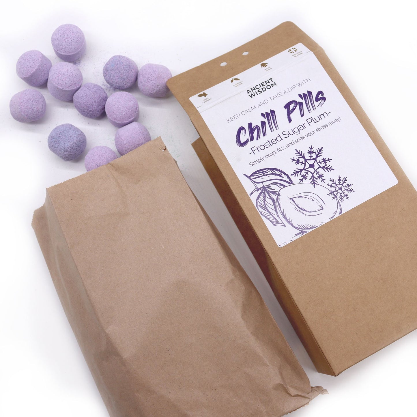 Chill Pills Geschenkpackung 350g - Zuckerglasiertes Pflaumenaroma