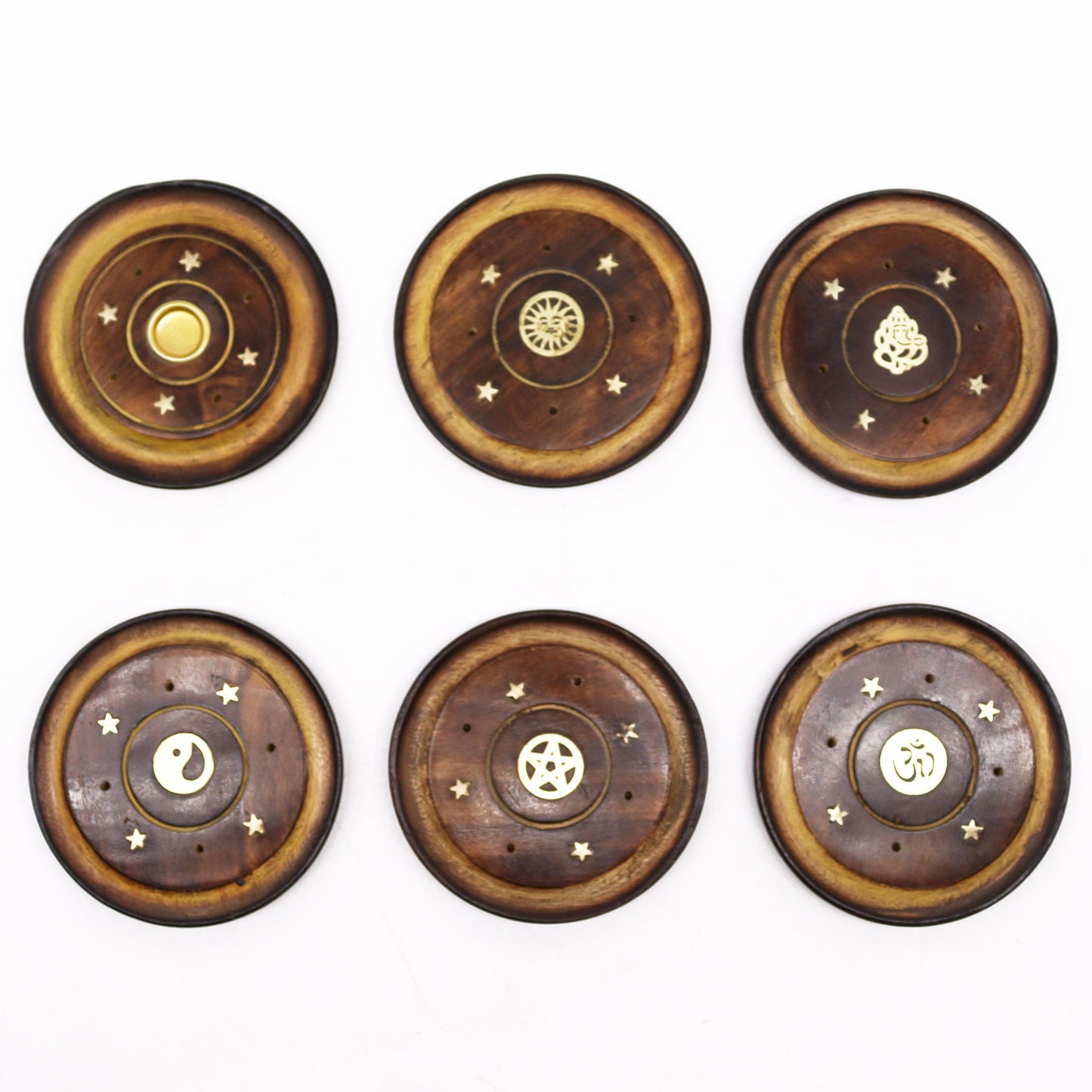 Mango Holzscheibe 10cm für Kegel und Räucherstäbchen