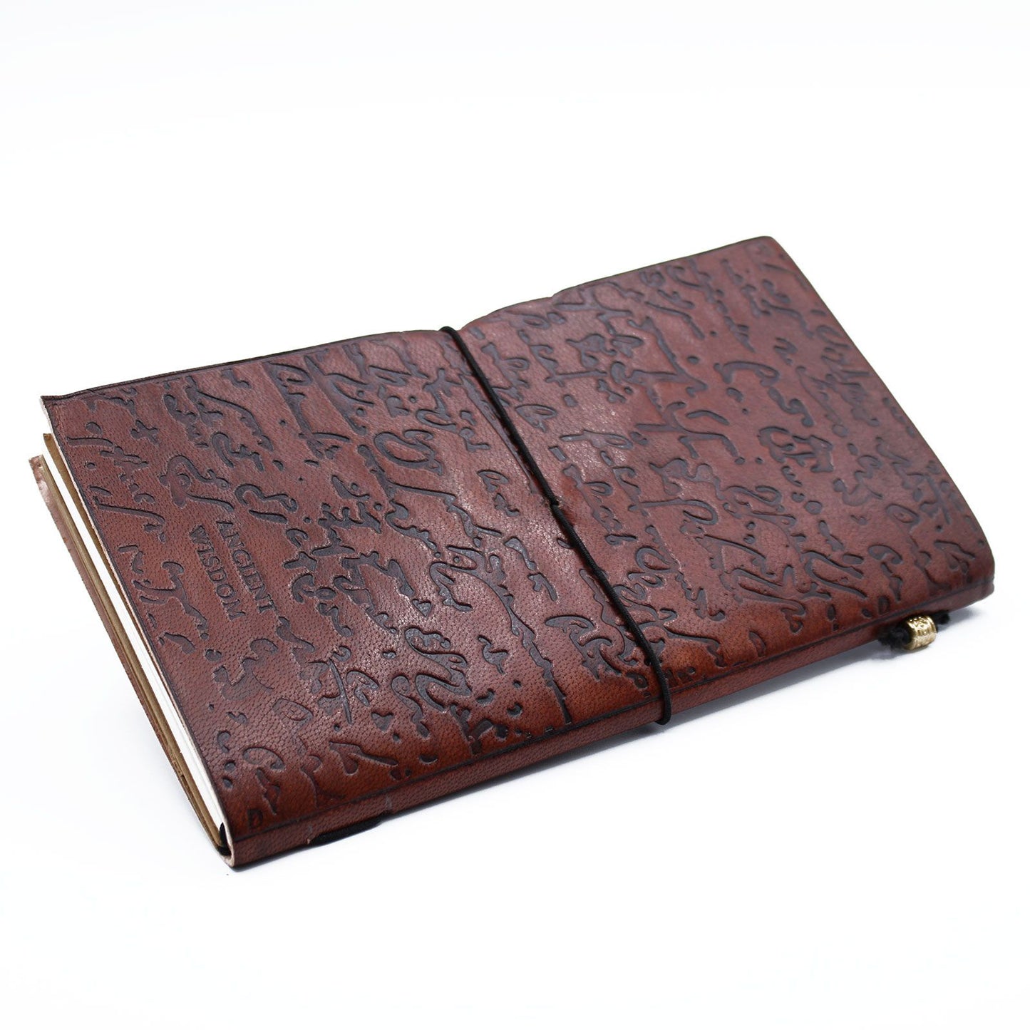 Handgefertigtes Lederjournal Be The Change Braun 80 Seiten