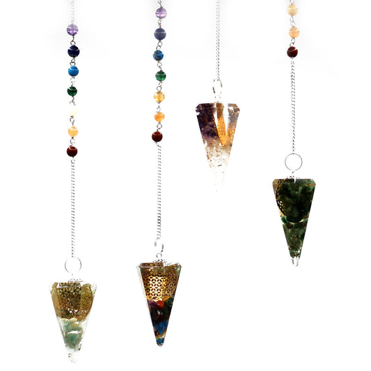 Orgonit Power Chakra Pendel Blume Des Lebens