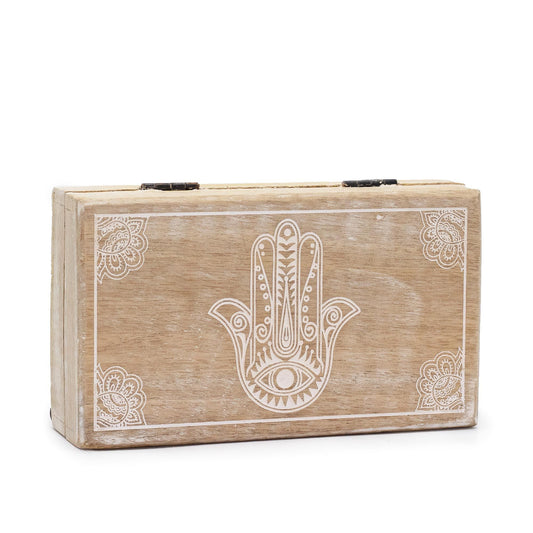 Med Quadrat Box 17x10x4.2cm - Hamsa Weißwäsche