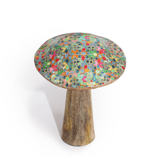 Kleines Pilz Dekor 10cm Mediterranes Fliesenmuster