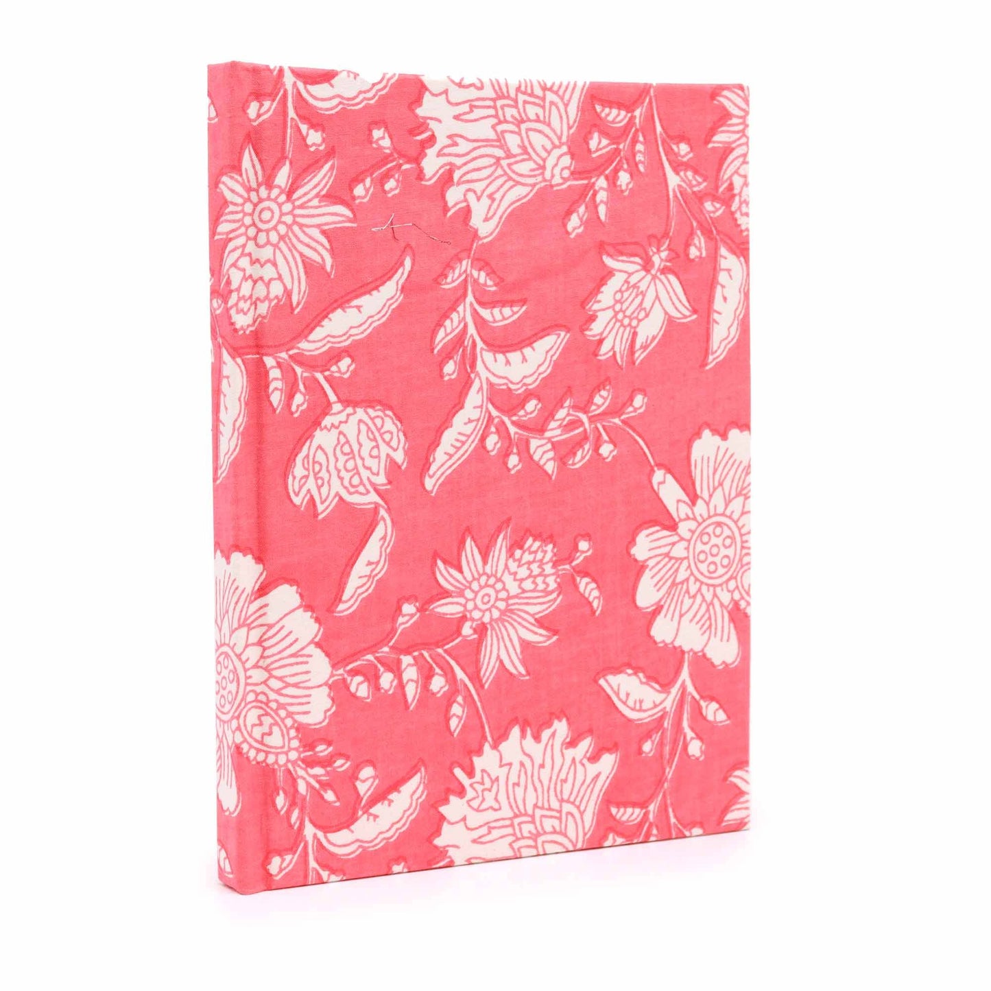 Baumwollgebundene Notizbücher 20x15cm - 96 Seiten - Rosa Blumen
