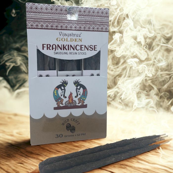 30g Goldener Weihrauch Smudge Harz Sticks 6 Stück