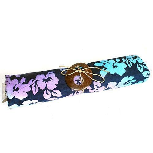 Bali Blockdruck Sarong - Orchideen in Vier Sorten Farben