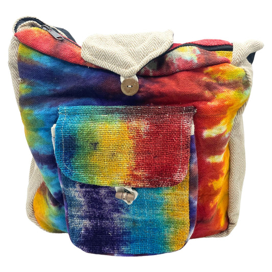 Tiedye Hanf Studien Tasche Mit Vordertasche