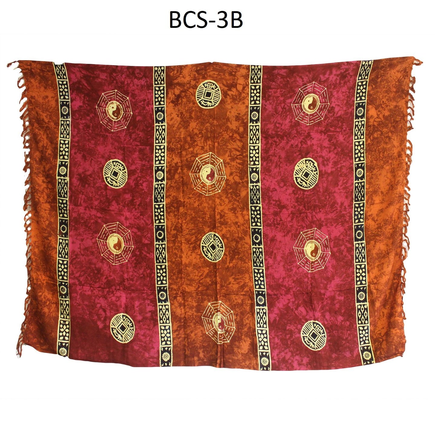 1x Bali Keltische Sarongs Yin und Yang 4 Verschiedene Farben