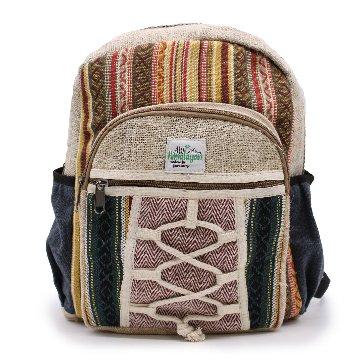 Kleiner Hanf Rucksack - Seil und Taschen Stil