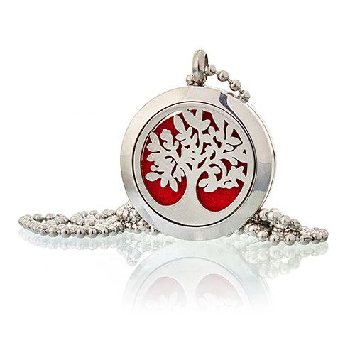 Aromatherapie Schmuck Halskette Baum Des Lebens 25mm