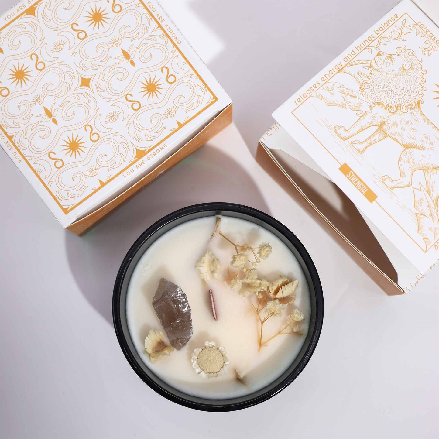 Hop Hare Kristallmagie Blütenkerze Der Löwe