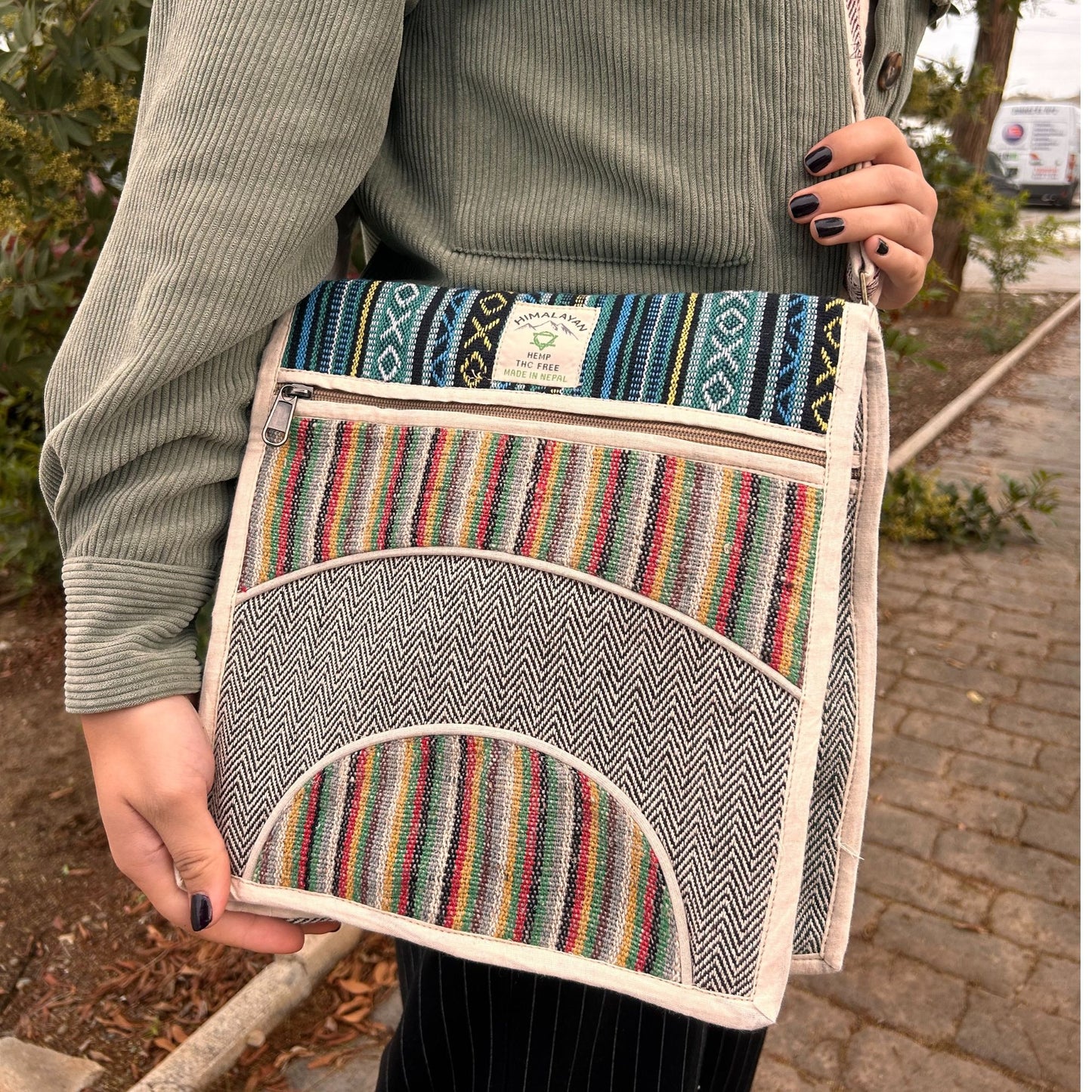 Hanf Laptop Messenger Bag - Kurven