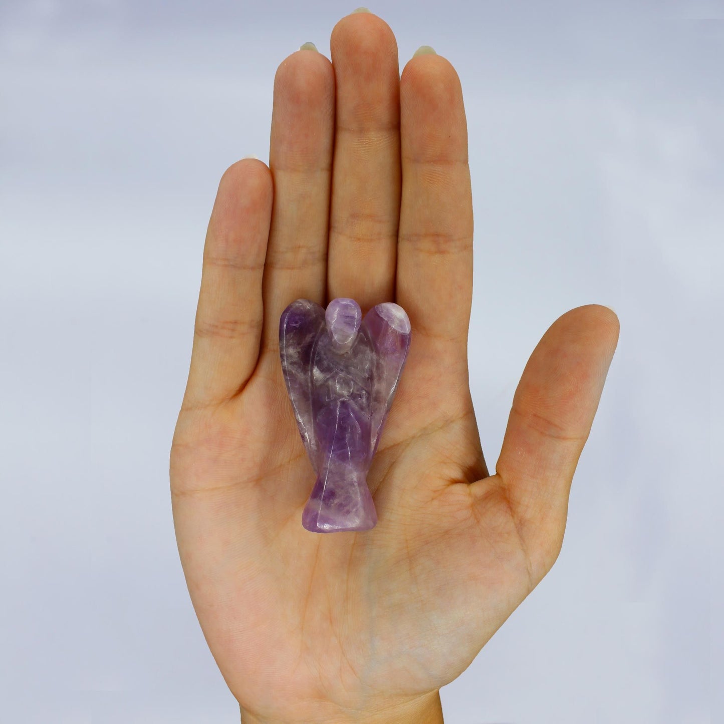 Handgefertigte Edelsteinengel Figur - Amethyst