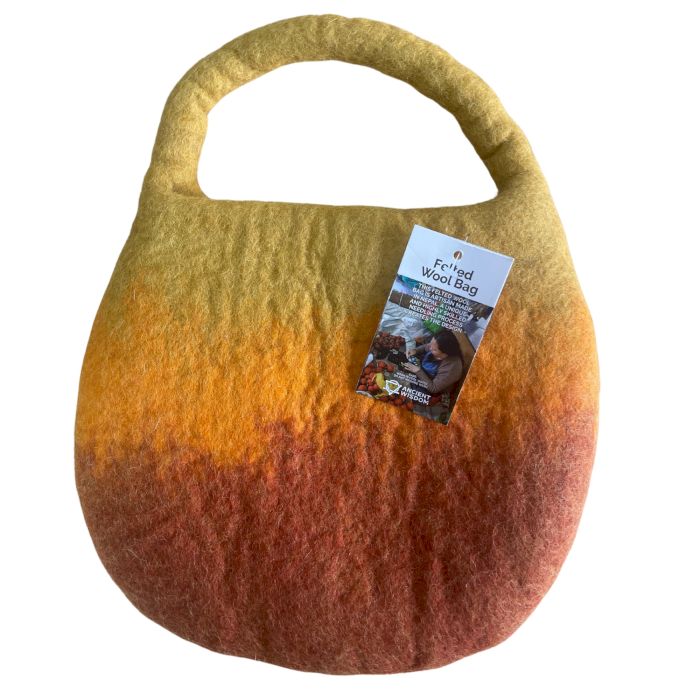 Wasser Filz Bienen Tasche Mit Einem Griff Und Magnet Sonnenaufgang Orange
