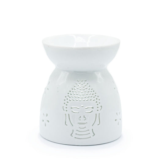 Öl Brenner Buddha Ausschneiden Weiß