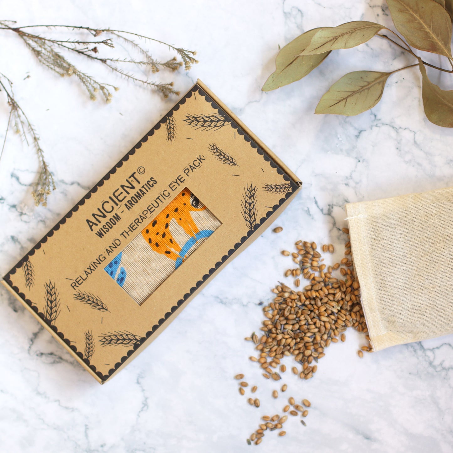 Lavendel Natur Baumwolle Und Juco Augenmaske Im Geschenkbox Fauler Faultier