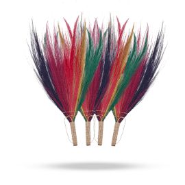 Set 4 Pampas Besen Regenbogenfarben