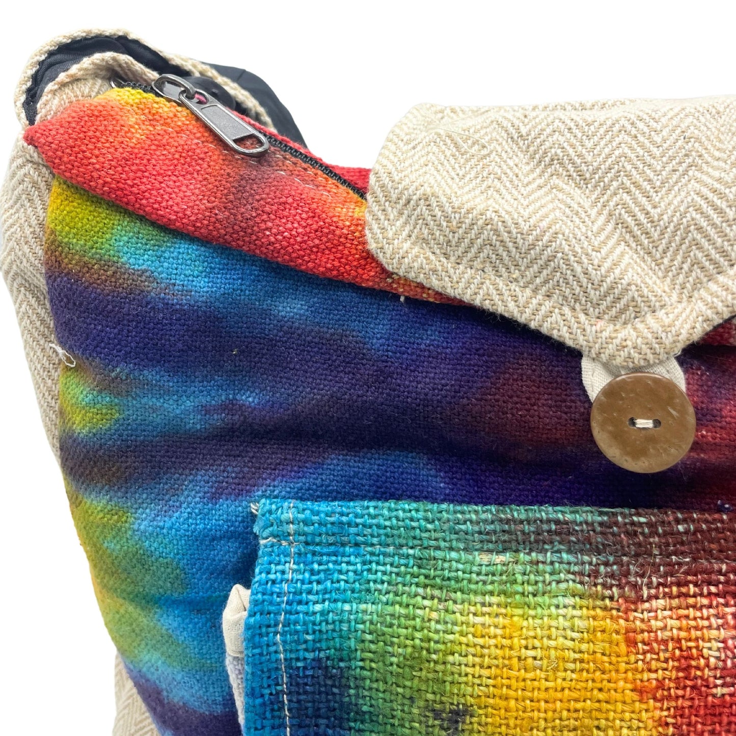 Tiedye Hanf Studien Tasche Mit Vordertasche