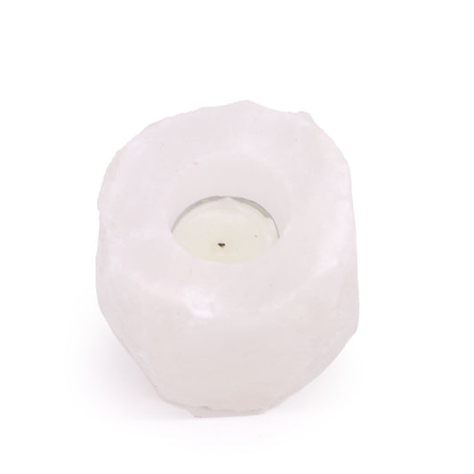 Kristallblock Himalaya Salz Teelichthalter 600-800g