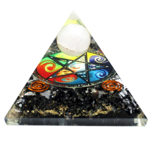 Orgonit Pyramide Mitternachts Pentagon 70mm