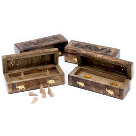 Räucherkegel Rauchbox 6 Zoll - Mango Holz