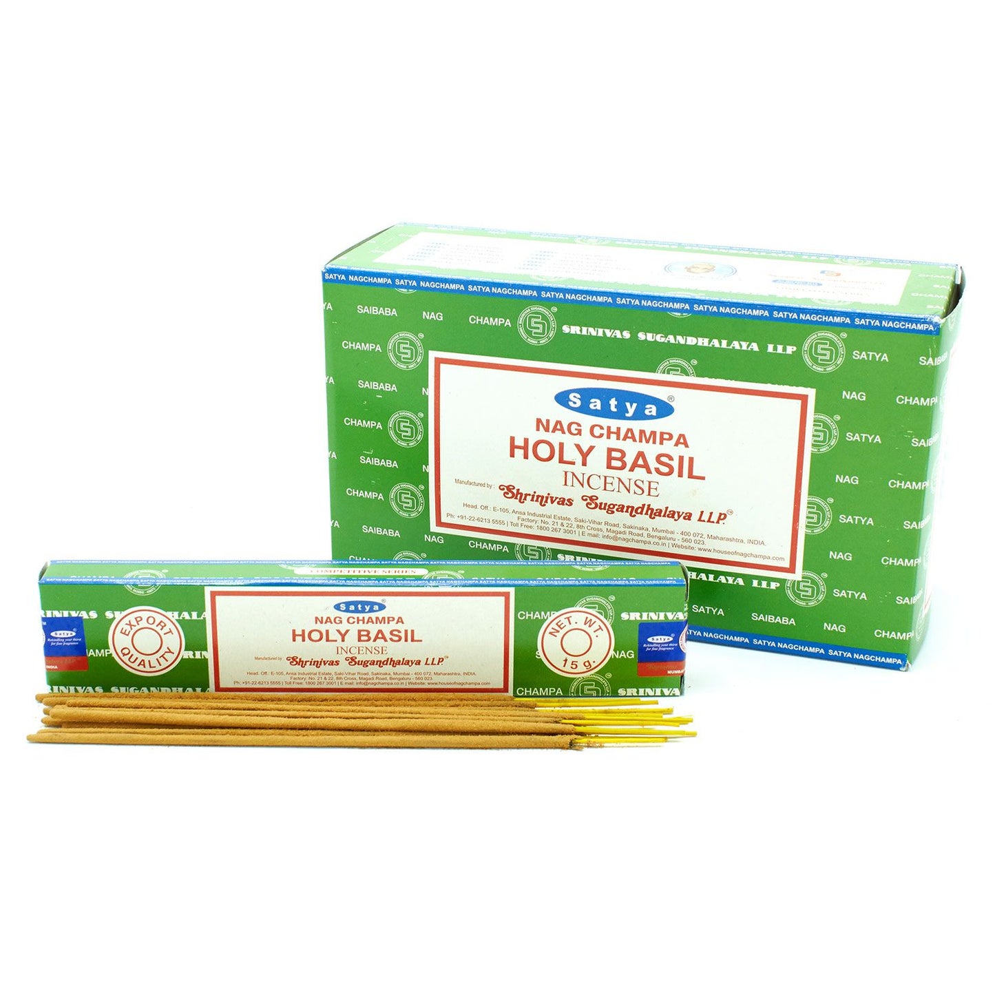 Satya Räucherstäbchen 15g - Heiliger Basilikum