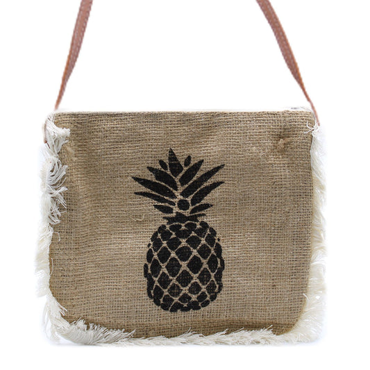 Fab Fransen Tasche Mit Ananas Druck