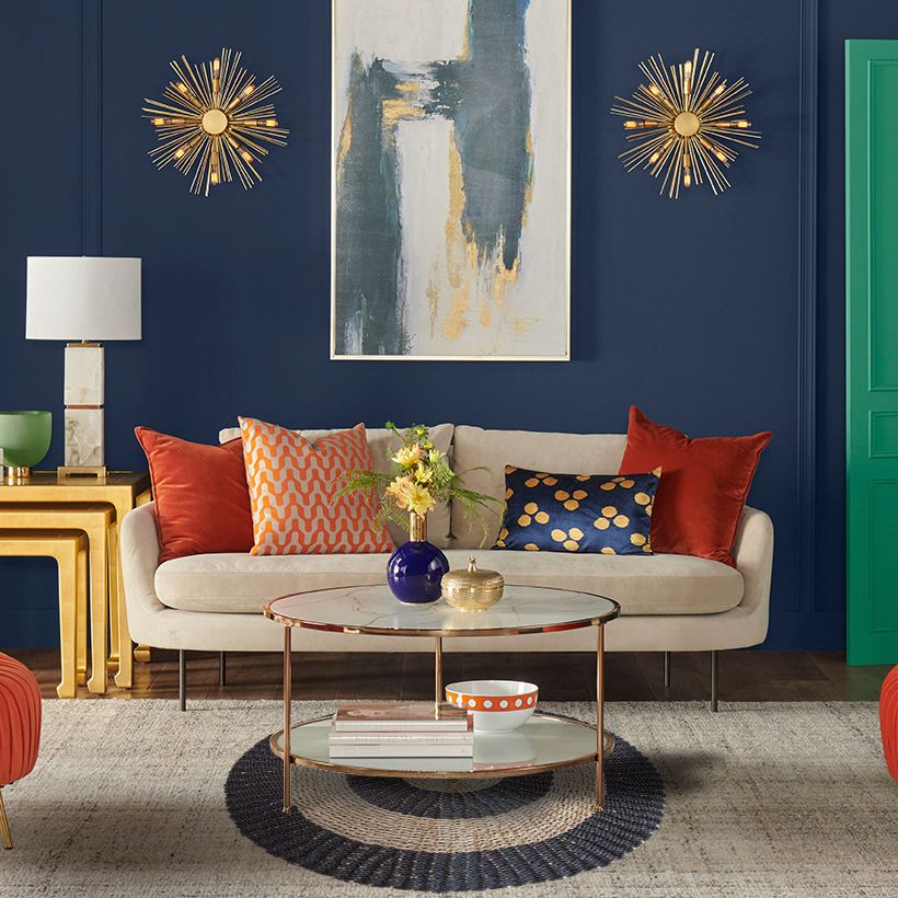 Runder Seegras Teppich Schwarz und Tan Kreise 1m