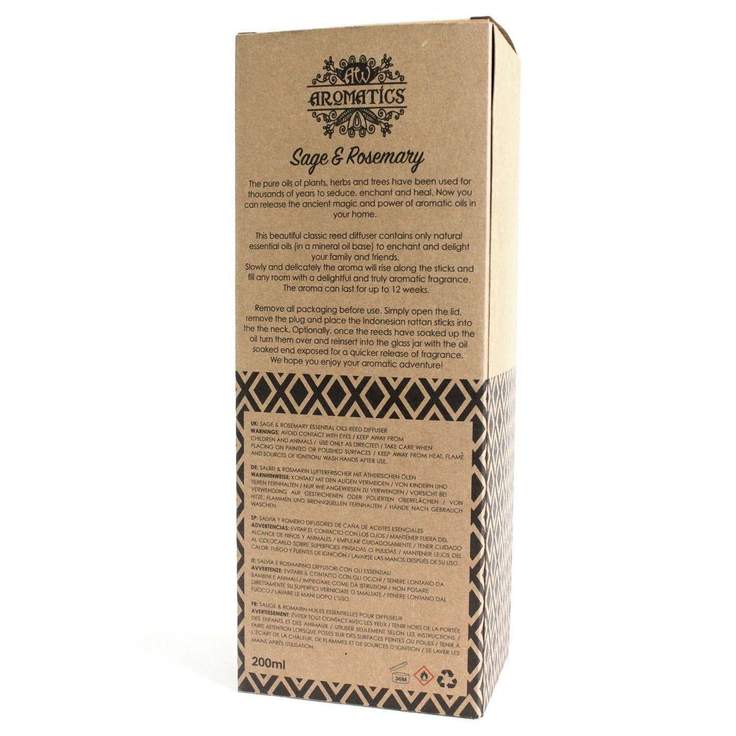 200ml Salbei und Rosmarin Ätherisches Öl Raumdiffusor