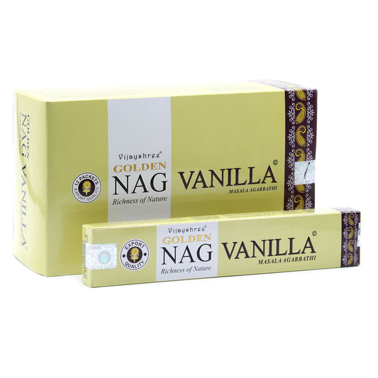 15g Goldene Vanille Räucherstäbchen